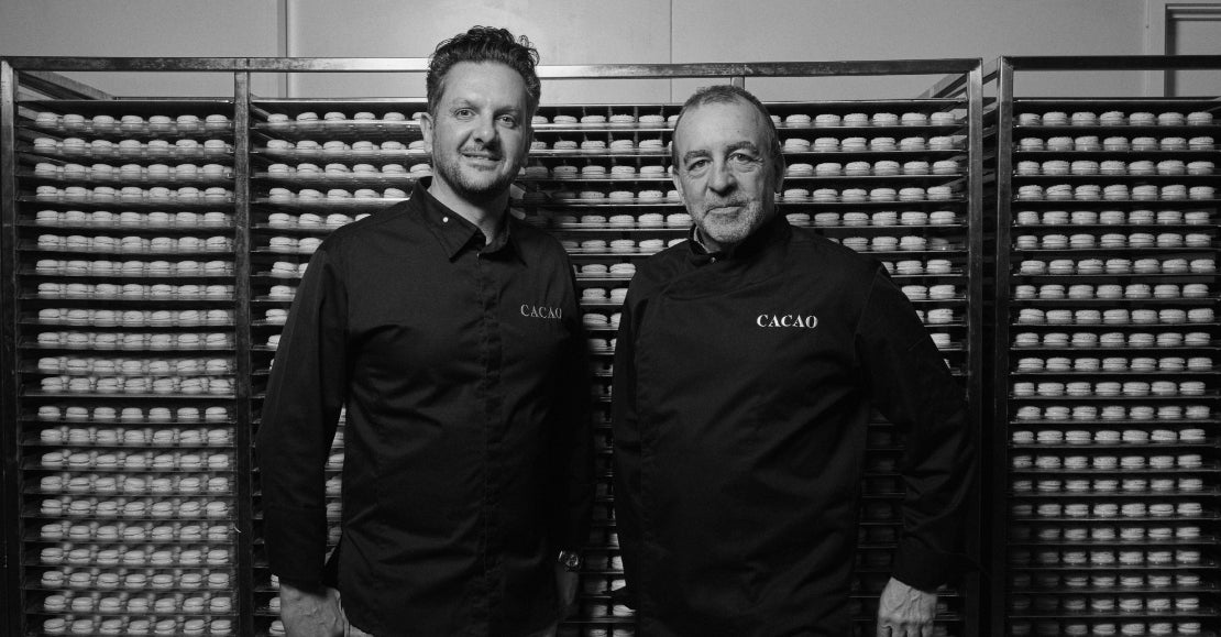 Tim Clark and Laurent Meric, Co-owners of CACAO chocolates & macarons